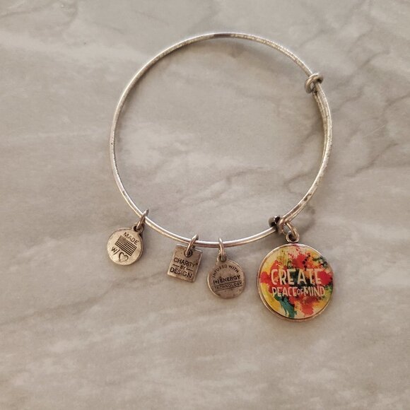 Alex and Ani Jewelry - Alex and Ani Create Peace of Mind Expandable Charm Bracelet